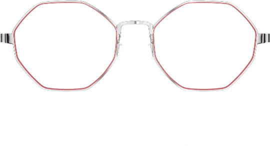 Lindberg Rame Ochelari Pentru Bărbați Metalic Rame De Ochelari Cu Prescripție Din Titan Argintiu 9609-P10