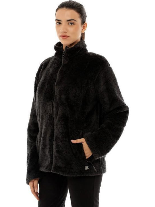 Jachetă de damă cu Fermoar Black
