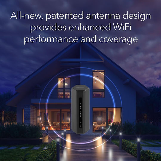 NetGear Nighthawk RS200 Ασύρματο Router Wi‑Fi 7 με 4 Θύρες 2.5 Gigabit