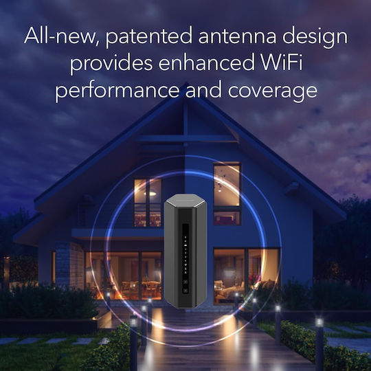 NetGear Nighthawk RS500 Ασύρματο Router Wi‑Fi 7 με 4 Θύρες 2.5 Gigabit