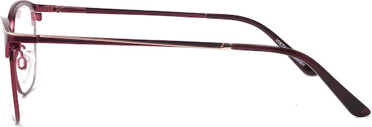 Vistan Women's Metal Prescription Eyeglass Frame Rose Gold 04550/002
