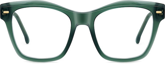 Carrera Women's Acetate Green Prescription Eyeglass Frame 3052 1ED