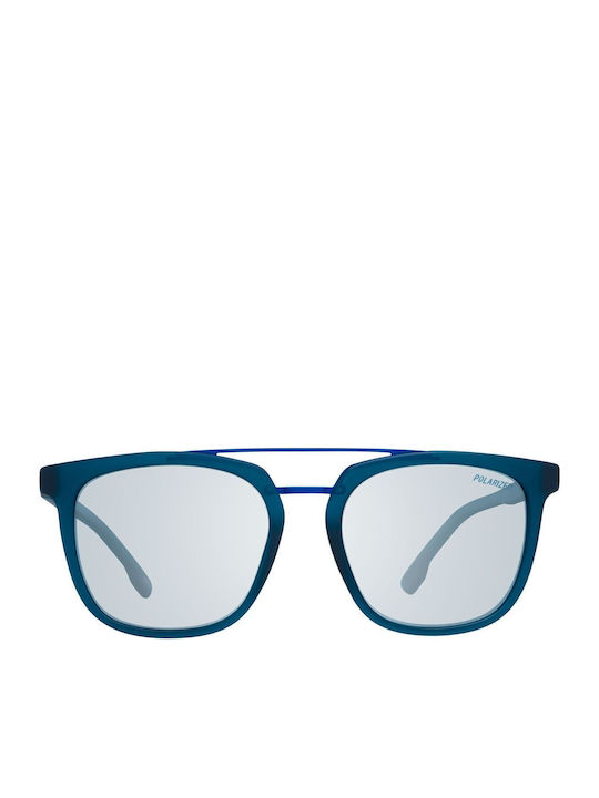 Skechers Men's Sunglasses with Navy Blue Frame and Silver Mirror Lens SE6133 91D