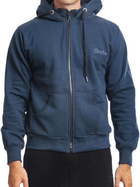 Sweatshirt with Hood Navy Blue