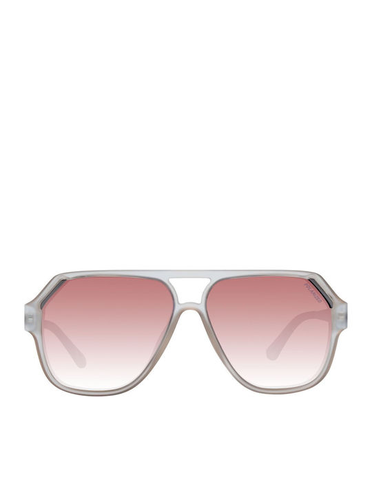 Skechers Men's Sunglasses with Gray Plastic Frame and Pink Gradient Lens SE6119 20D