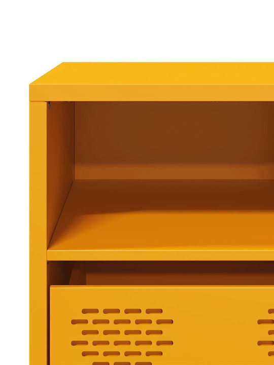 TV-Ständer Metall Senffarbe M135xP39xH43.5cm