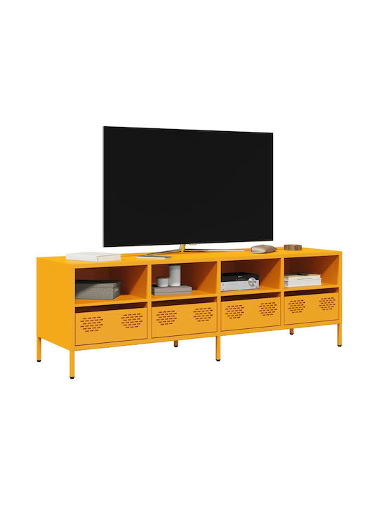 TV-Ständer Metall Senffarbe M135xP39xH43.5cm