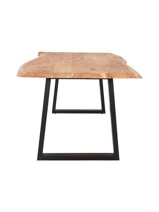 Montana Table Dining Room from Solid Wood & Metal Solid Acacia Wood 200x93x78cm