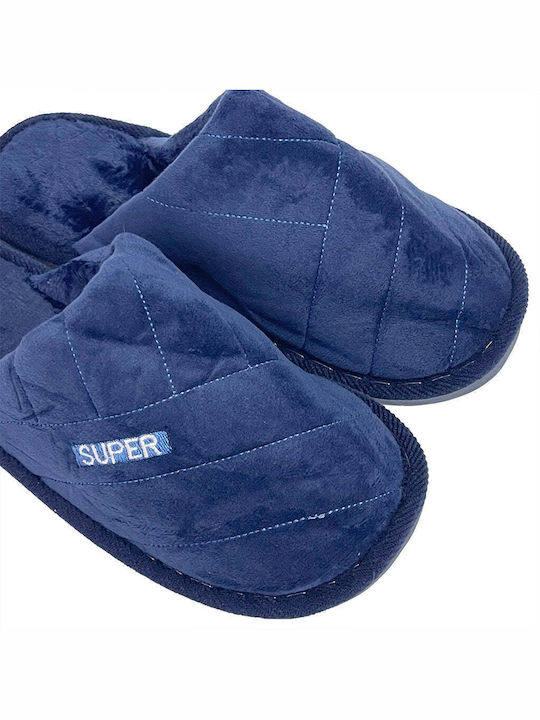 Ustyle Men's Slipper Blue