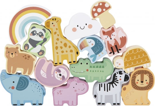 Woopie Animal Touch And Match - Animals made of Wood