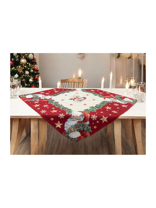 Linea Home Set Christmas Tablecloths Square Red 5pcs