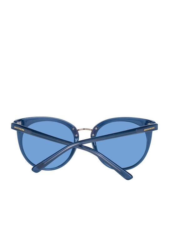 Skechers Women's Sunglasses with Blue Frame and Blue Lens SE6123 90X