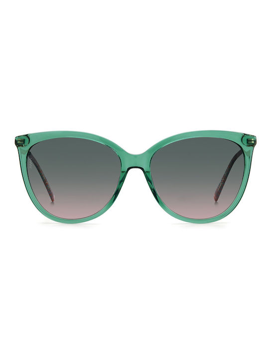 Missoni Women's Sunglasses with Green Frame and Gray Gradient Lens