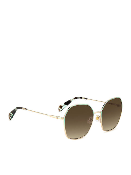 Kate Spade Γυναικεία Γυαλιά Ηλίου με Χρυσό Μεταλλικό Σκελετό και Καφέ Ντεγκραντέ Φακό Kenna/G/S LKS/HA