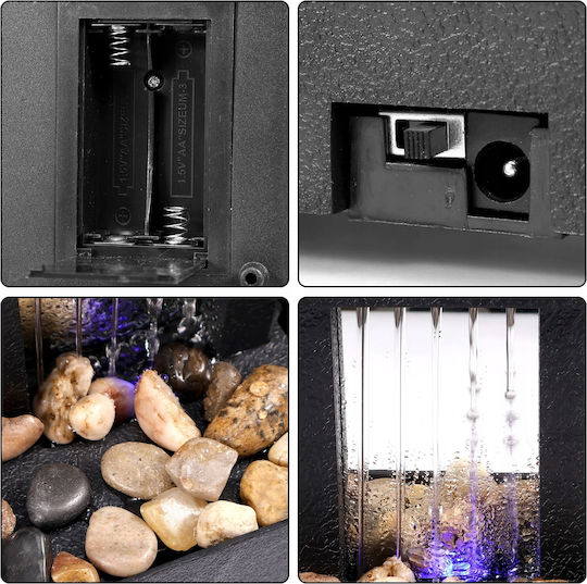 Zen USB Batterie Wasser Dekorativer Brunnen Tisch Innen Beruhigend