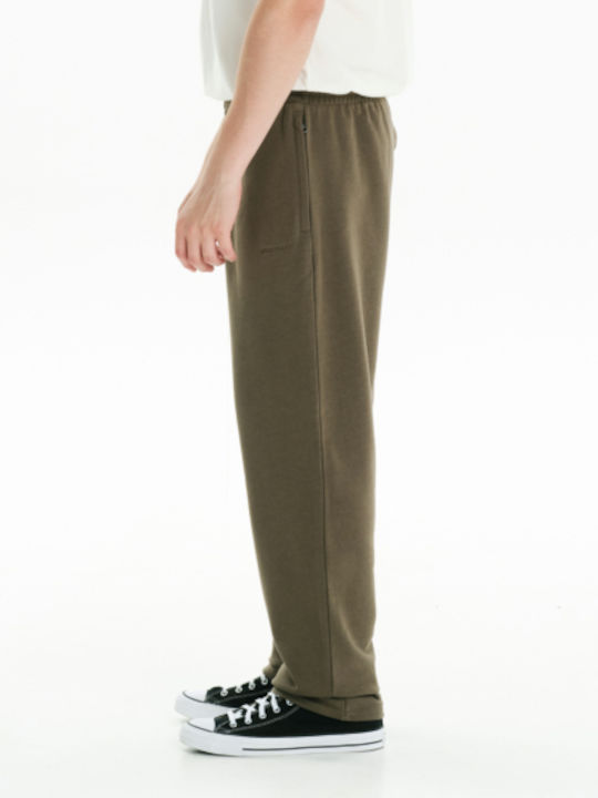 Παντελόνι Φόρμας χωρίς Λάστιχο Olive Green