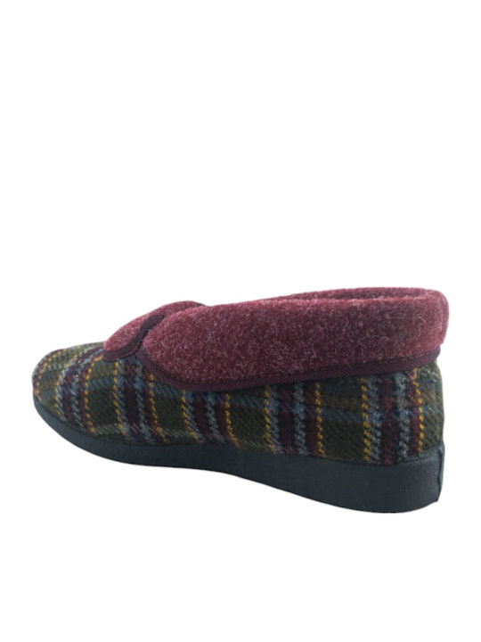 Winter Women's Slippers Burgundy