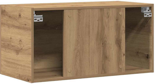 Hängeschrank fürs Wohnzimmer aus Spanplatte Artisan-Eiche 80x39x40cm
