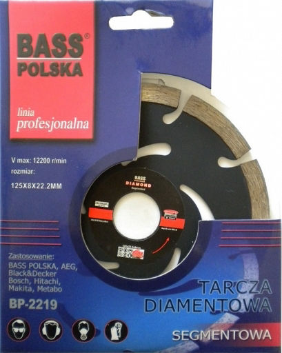Bass Polska Disc de șlefuire Materiale de construcție 125mm