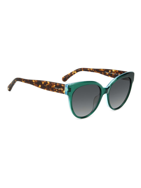 Kate Spade De damă Ochelari de soare cu Verde Din plastic Cadru și Gri Ochelari de soare Lentilă