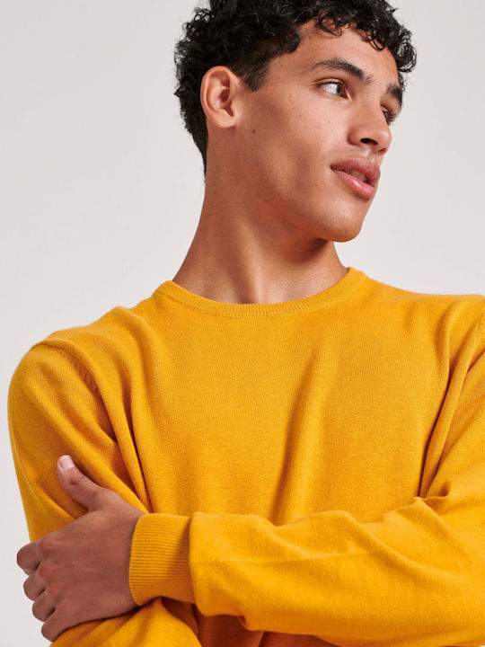 Langarm Pullover Gelb Senf