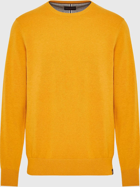 Langarm Pullover Gelb Senf
