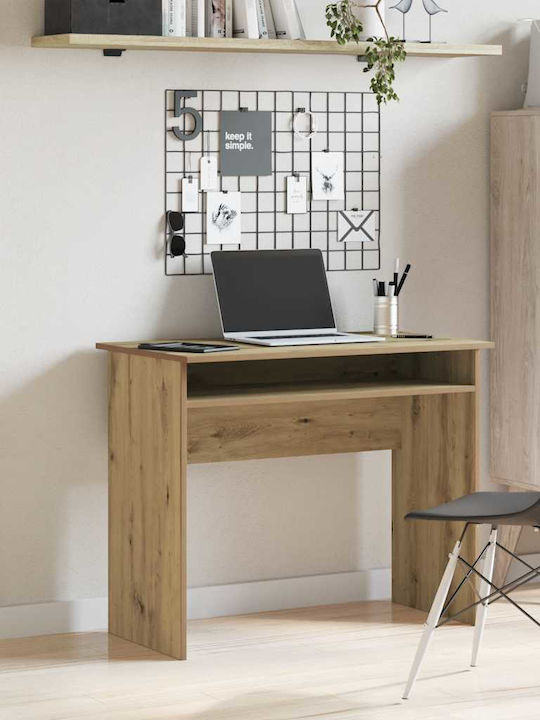 Desk Wooden Oak 90x50x74cm