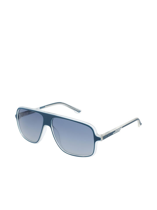 Police Men's Sunglasses with Blue Plastic Frame SPL961 6RVP