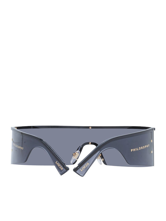 Lozza Unisex Sunglasses with Black Plastic Frame and Black Lens SL2372 0530