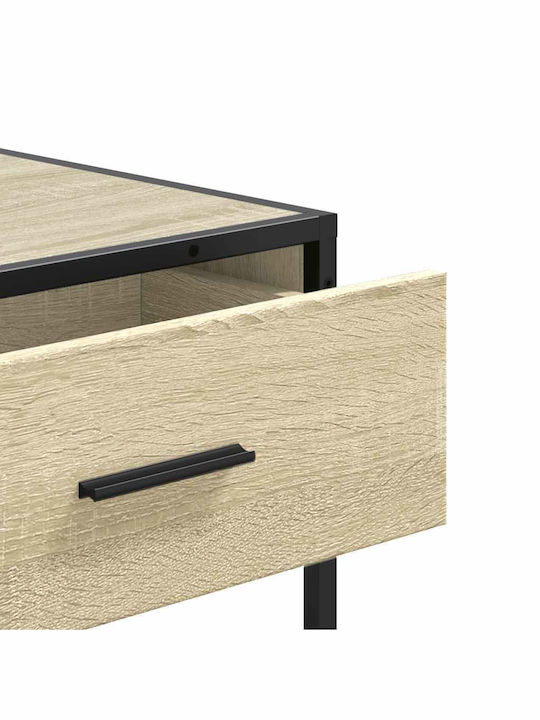 Κονσόλα Μεταλλική Δρυς Μ90xΠ35xΥ80εκ.