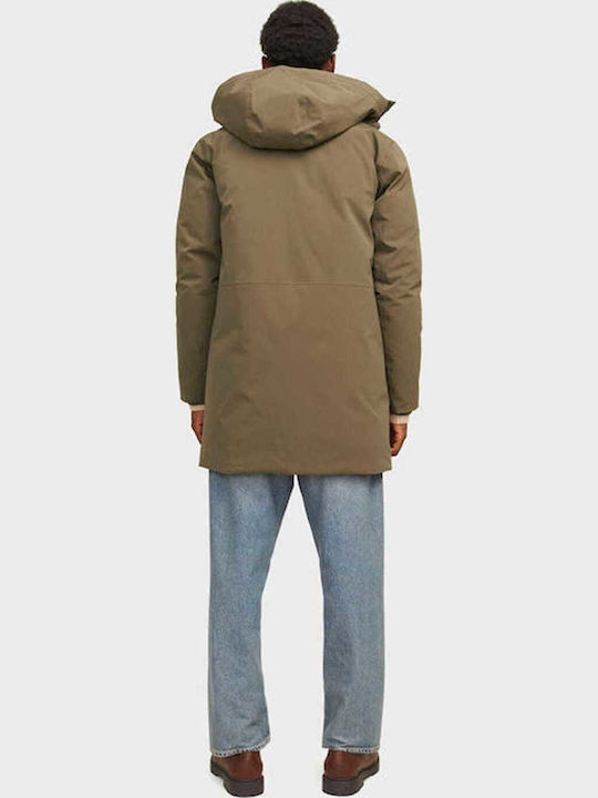 Winter Jacke Parka Wasserdicht und Winddicht Dark Beige
