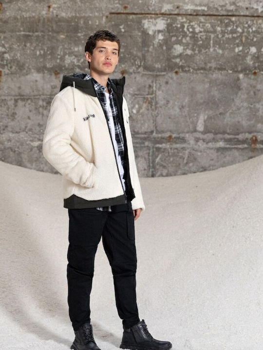 Geacă Iarna Off White