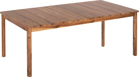 Outdoor Table Made of Acacia Navant Natural 200x100x75cm