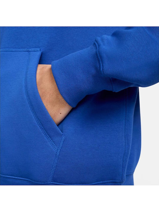 Club Sweatshirt With Blue Hood