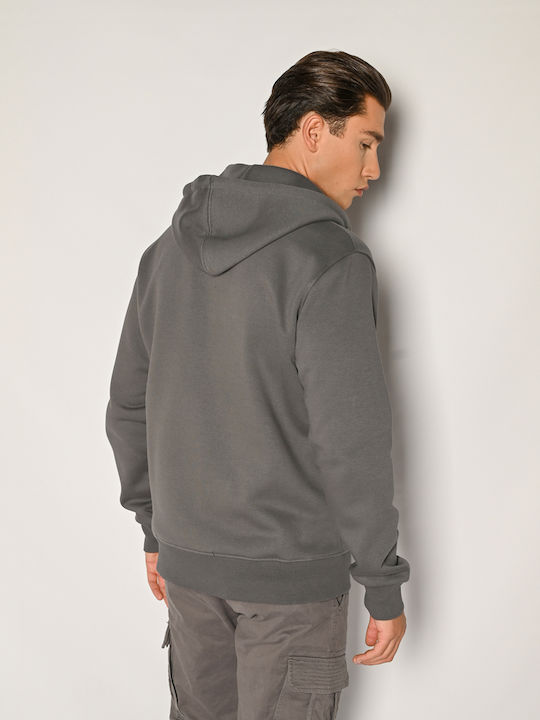 Men's Sweatshirt with Hood Anthracite