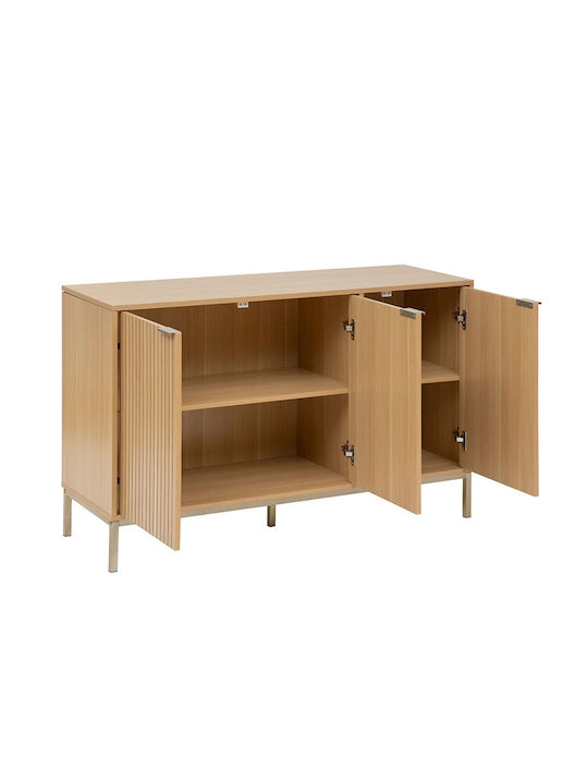 Bufet din Lemn & Metal cu Oglindă Wood Shade 120x40x76cm