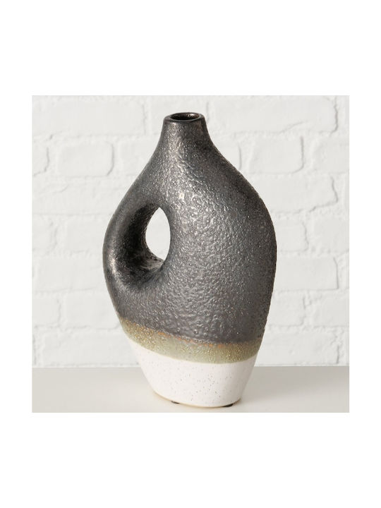 Boltze Vază Decorativă Ceramică Alb 18x8x26cm 1buc