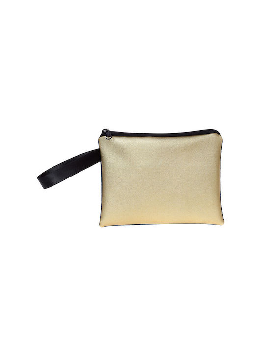 Lyc Sac Toiletry Bag Safe Pocket Flashy Gold