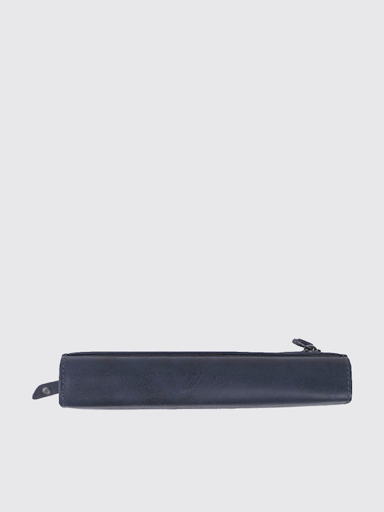Leather Women's Wallet Classic Navy Blue