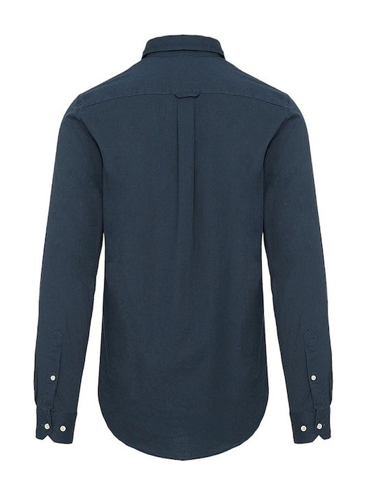 The Bostonians Long-sleeved Cotton Shirt navy