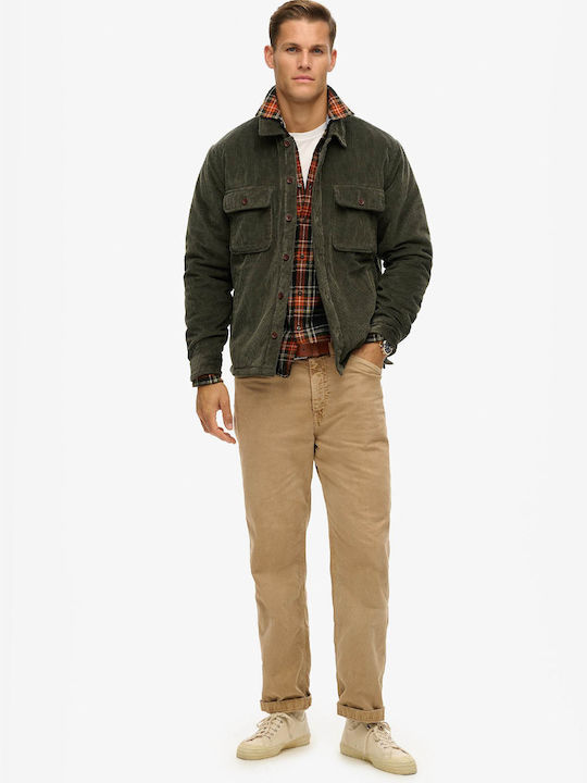 Superdry Overshirt Corduroy Shirt Olive