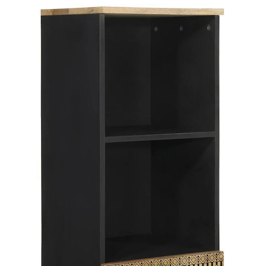 vidaXL Badezimmersäule Boden H38xB33.5xH160cm Schwarz