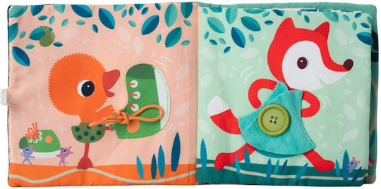 Lilliputiens Activity Book Learn to Dress made of Fabric for 18++ Months