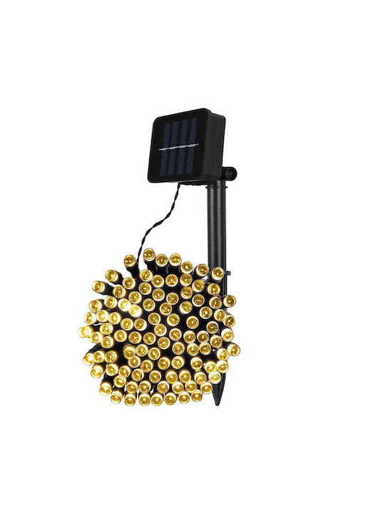 500 Lights LED 50m. Warm White Solar in String 1pcs