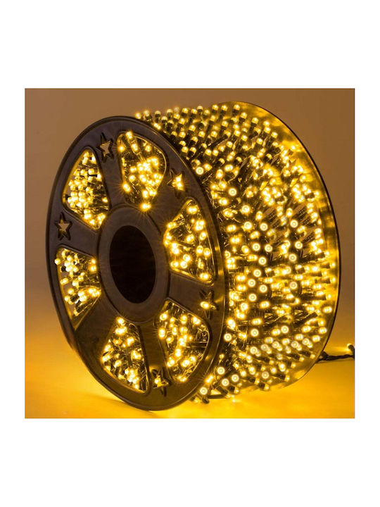 500 Λαμπάκια LED 100μ. Θερμό Λευκό σε Σειρά