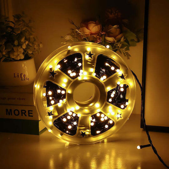 240 Λαμπάκια LED 50μ. Θερμό Λευκό σε Σειρά