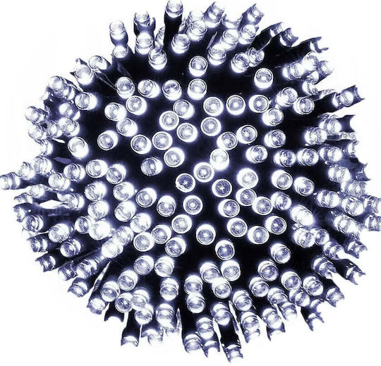 500 Λαμπάκια LED 100μ. Λευκά Ηλιακά σε Σειρά