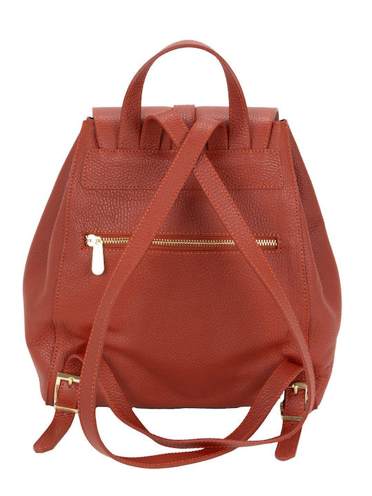 Pelletteria Veneta Leather Women's Bag Backpack Red