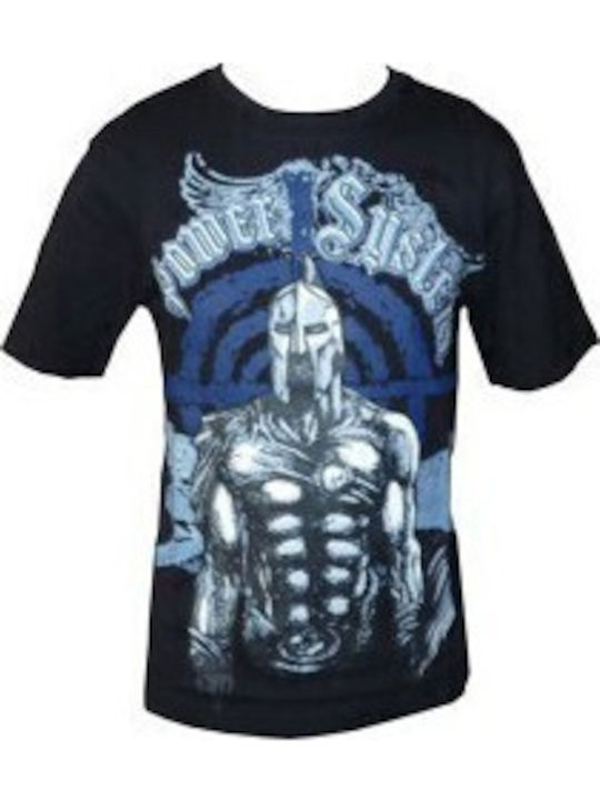 T-shirt Spartan Μαύρο Power System Ps 5000b