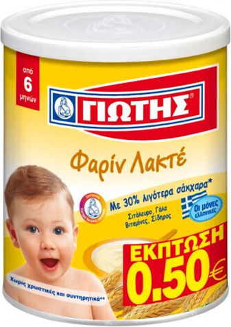 Giotis Бебешки крем Фарин Лакте 300гр за 6+ месеца